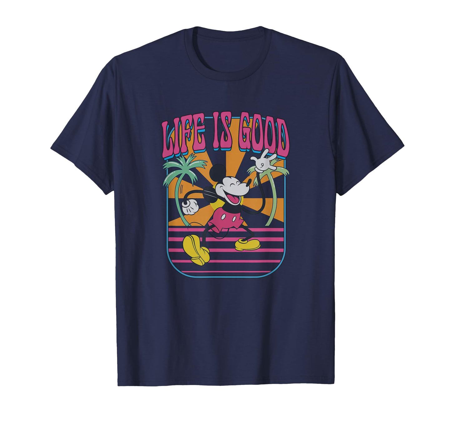 Disney Mickey And Friends Life Is Good Summer Vibes Vintage T-Shirt