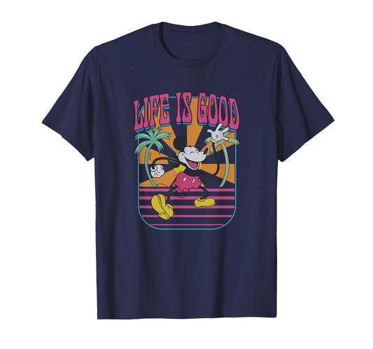 Disney Mickey And Friends Life Is Good Summer Vibes Vintage T-Shirt