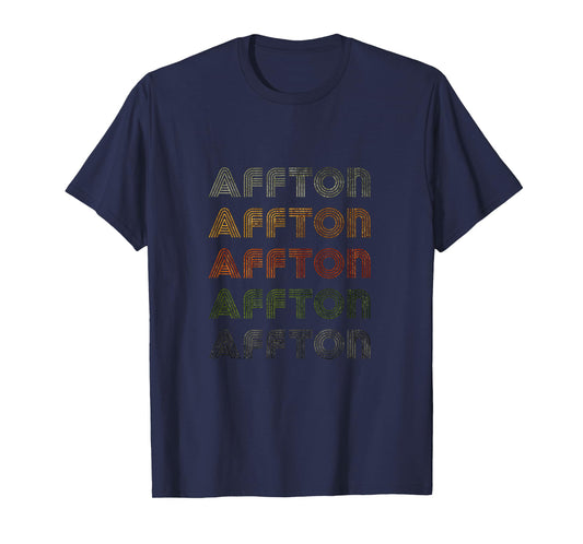 Love Heart Affton Tee Grunge Vintage Style Black Affton T-Shirt
