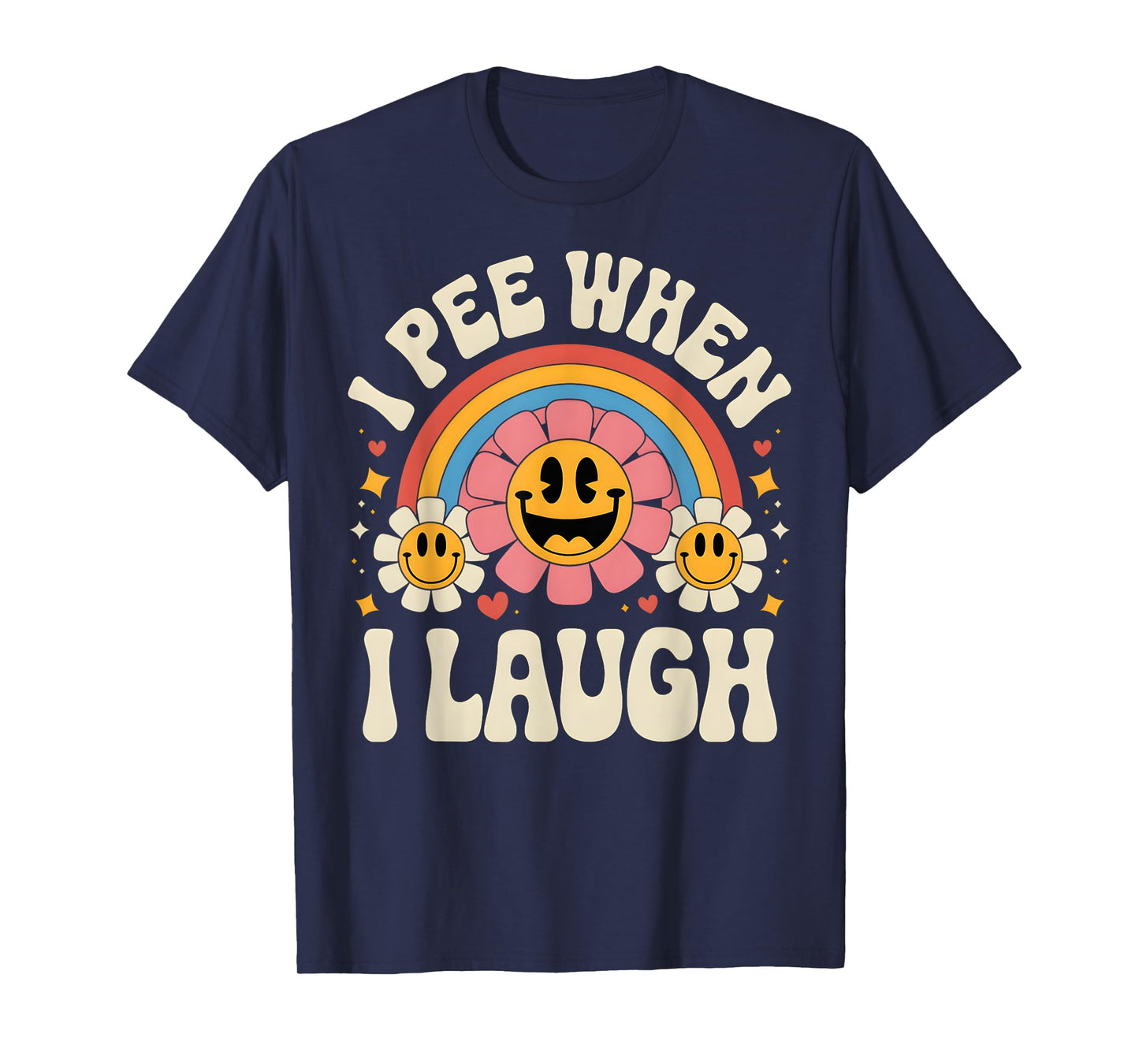 Funny Hilarious I Pee When I Laugh Retro Humor for Adults T-Shirt
