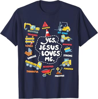 Christian Yes Jesus Loves Me Toddler Boy You God Son Brother T-Shirt