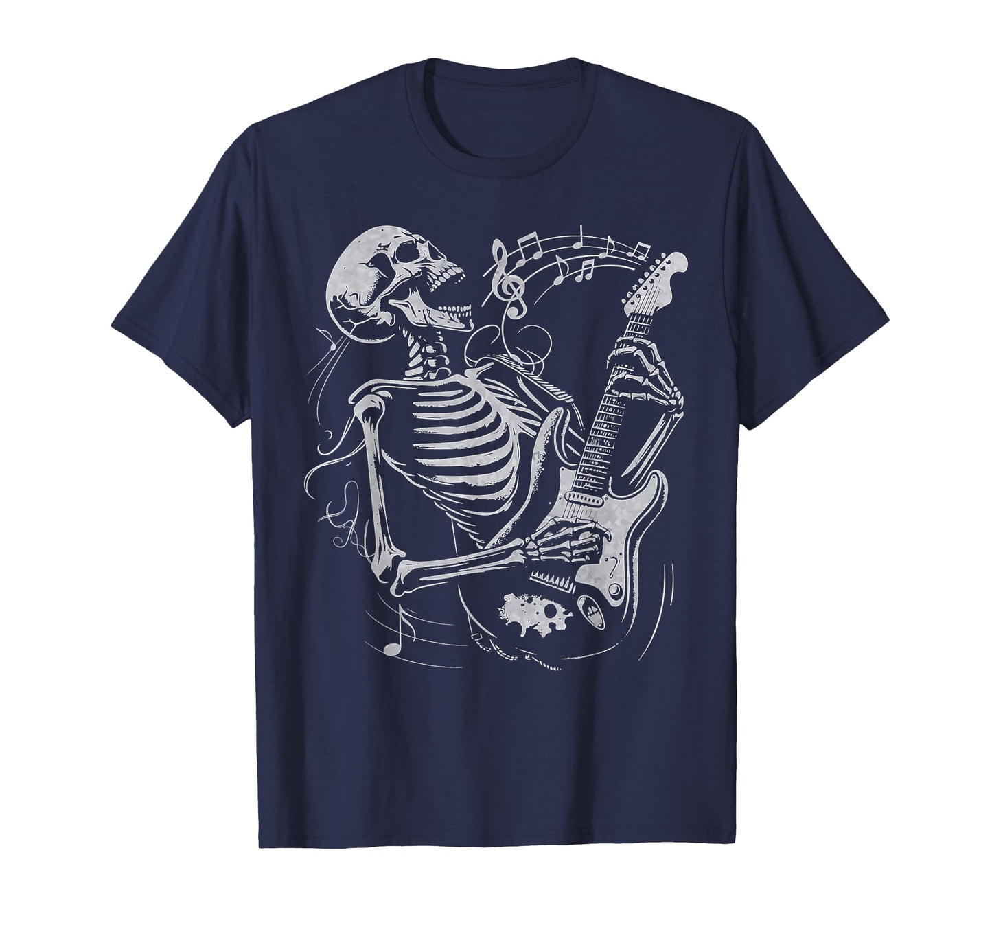 Rock & Roll Skeleton Guitar Playing Guitarist Rockband T-Shirt