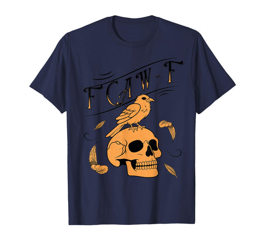 F CAW-F Humorous Crow Graphic T For Men Women T-Shirt
