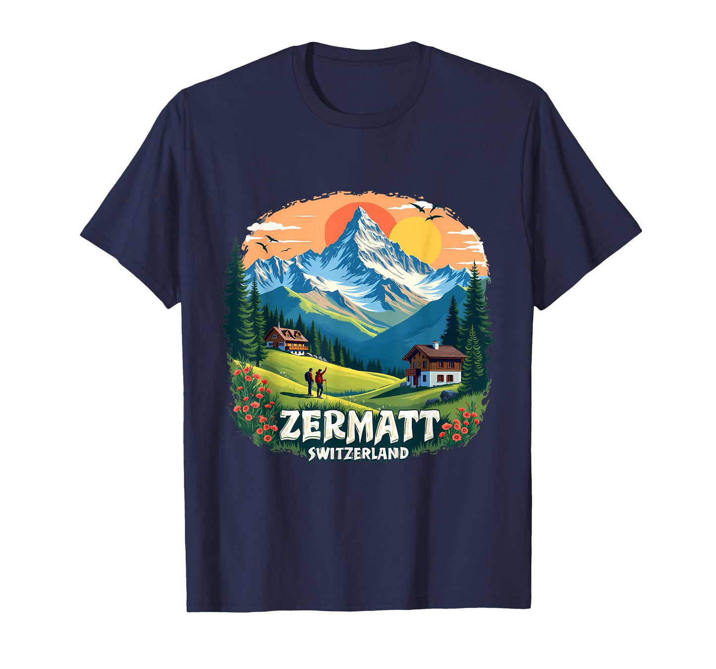 Zermatt Switzerland Alpine Adventure T-Shirt