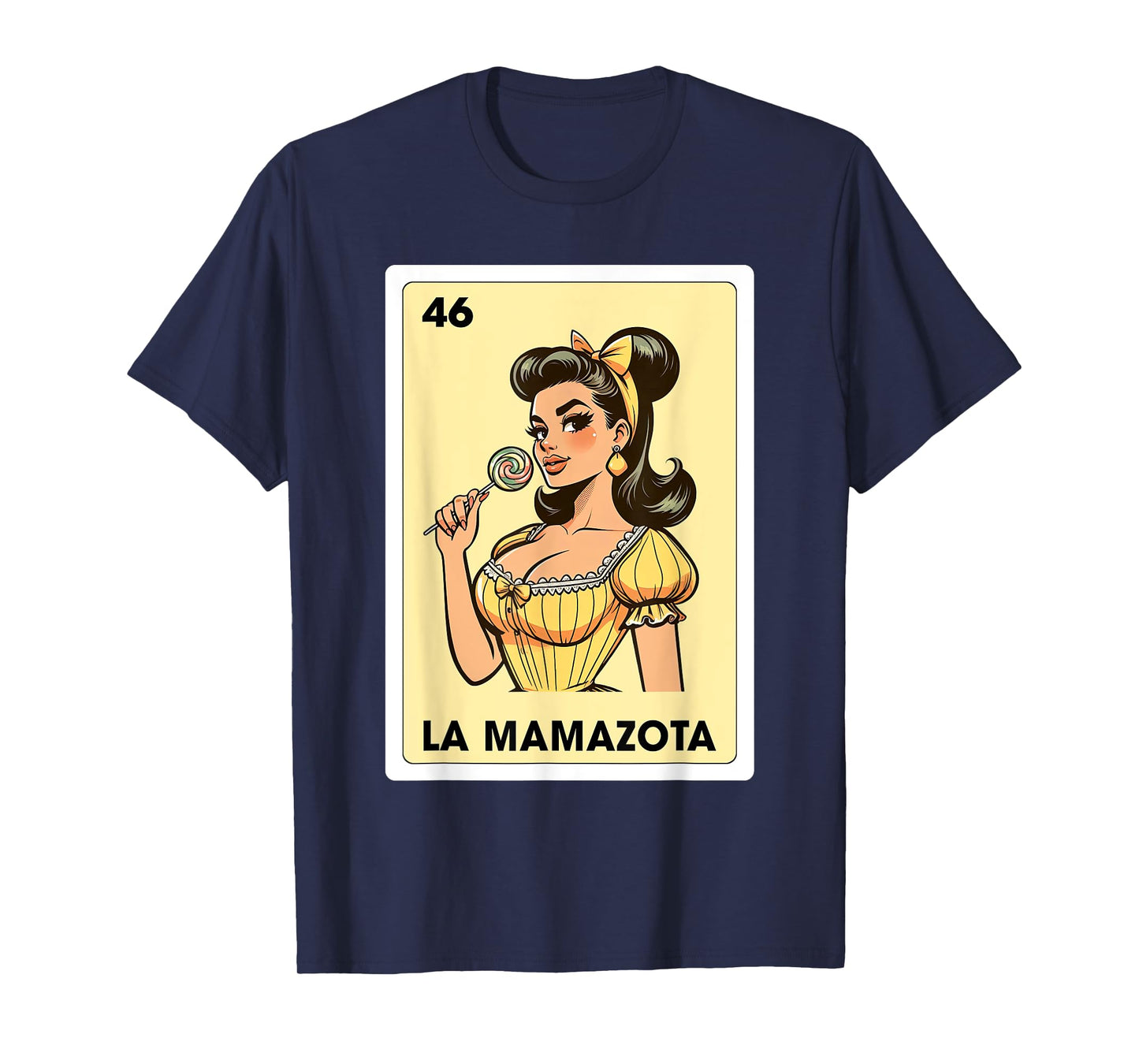 Mexicana Latina Mom Life La Mamazota Mexican Bingo Card T-Shirt