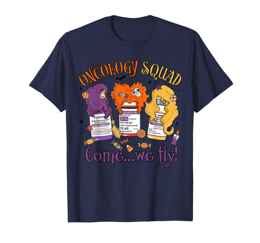 Oncology Nurse Halloween, Pediatric Oncology,Oncology Squad T-Shirt