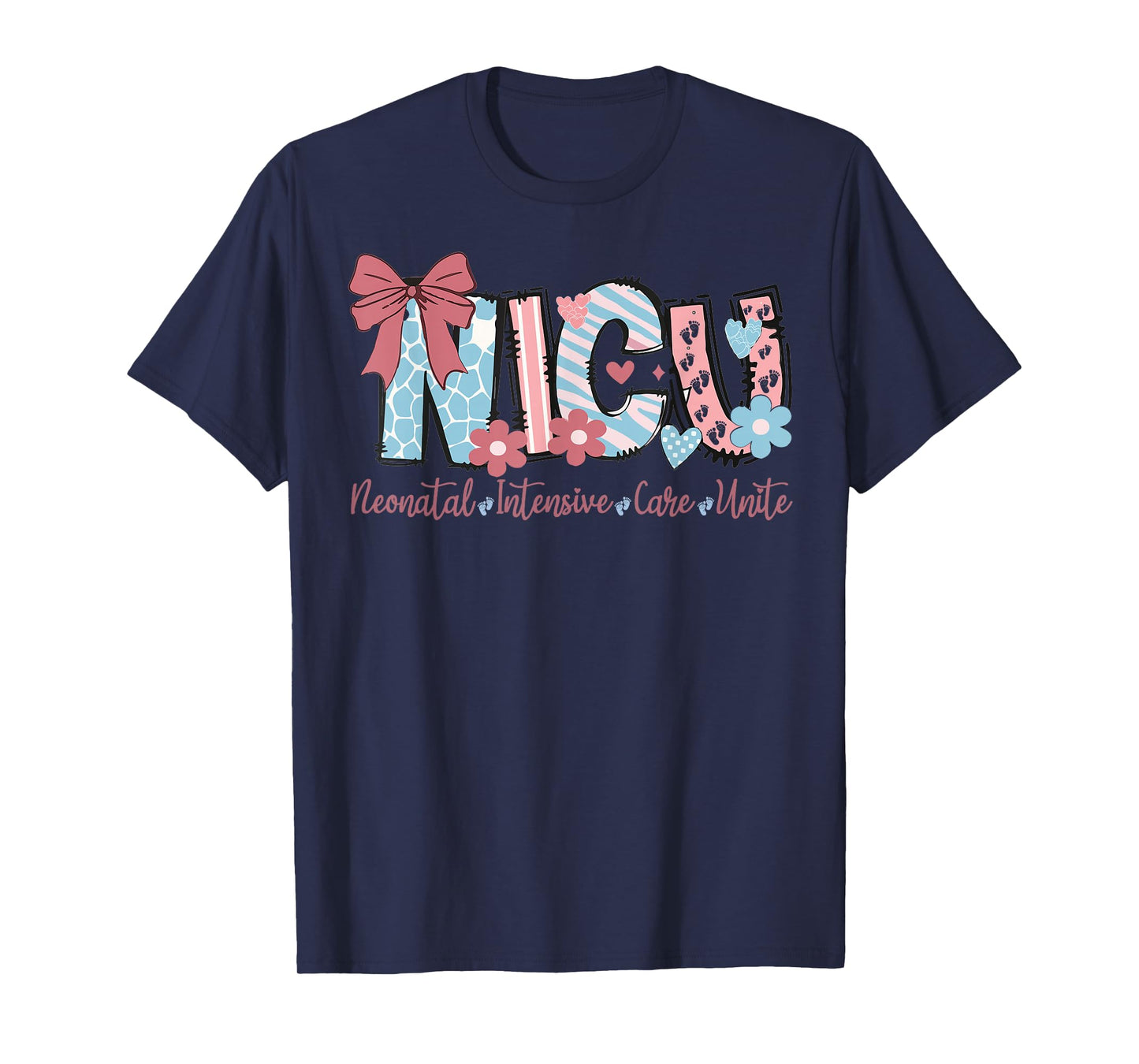 NICU Nurse Week Coquette Bow Nicu Nurse Stethoscope T-Shirt