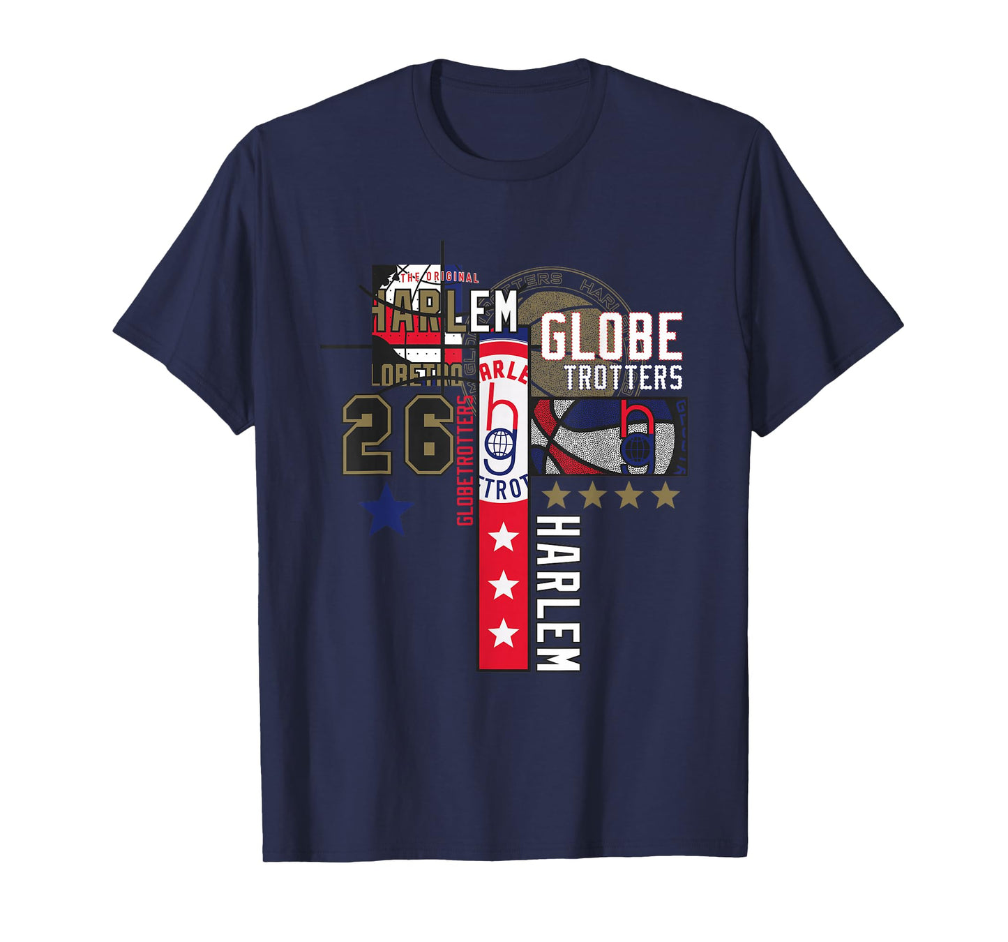 Harlem Globetrotters Logo Trickshot Masters Basketball Fan T-Shirt