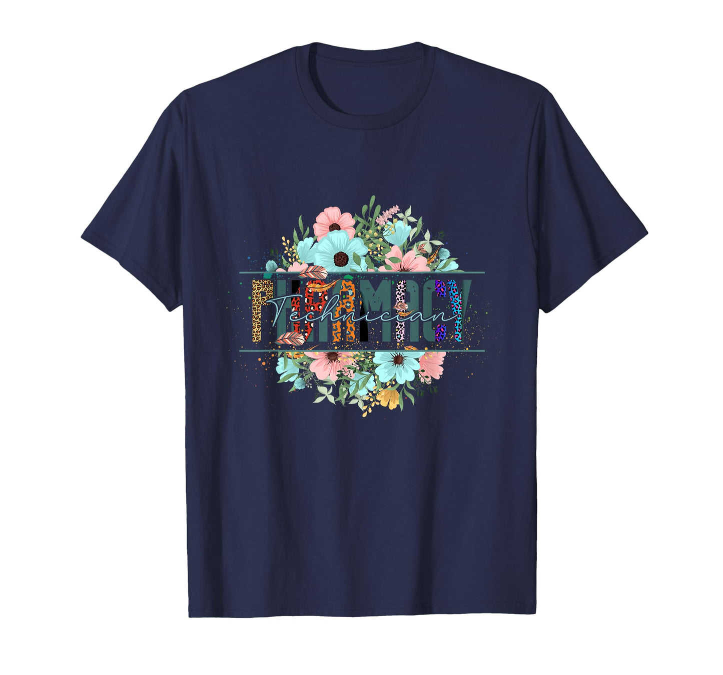 Pharmacy Tech Technician Pharmacist Flower Floral Cpht HD0 T-Shirt