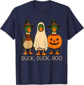 Funny Duck Duck Boo Halloween Costume Duck T-Shirt
