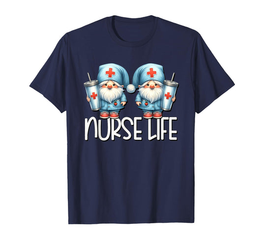 Coffee Nurse Life Needs Coffee Gnome Graphic For Nurses T-Shirt