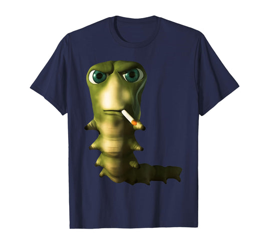 Smoking Caterpillar Meme Cartoon Bug Life T-Shirt