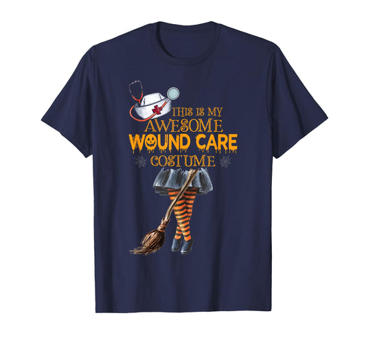 Wound Care Nurse Costume Witch Halloween Nurse T-Shirt