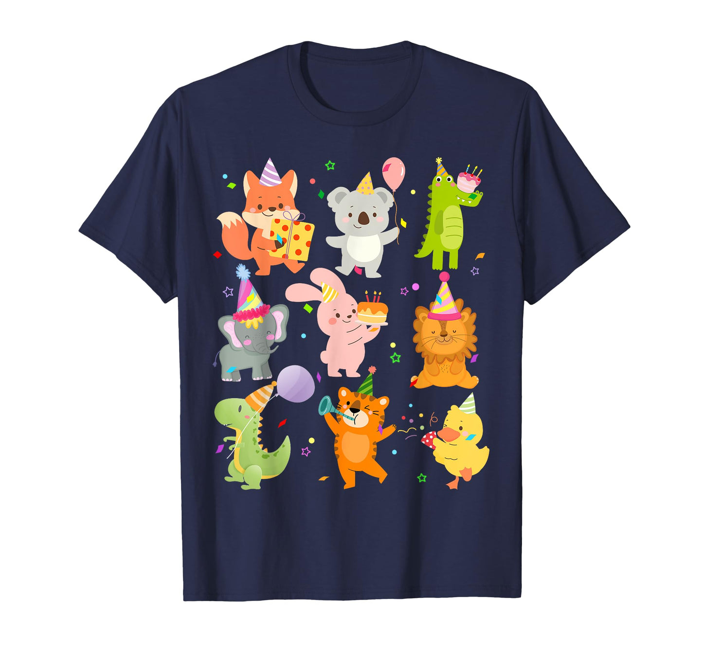 Men Women and Kids Zoo Day Wildlife Animals Birthday Party T-Shirt