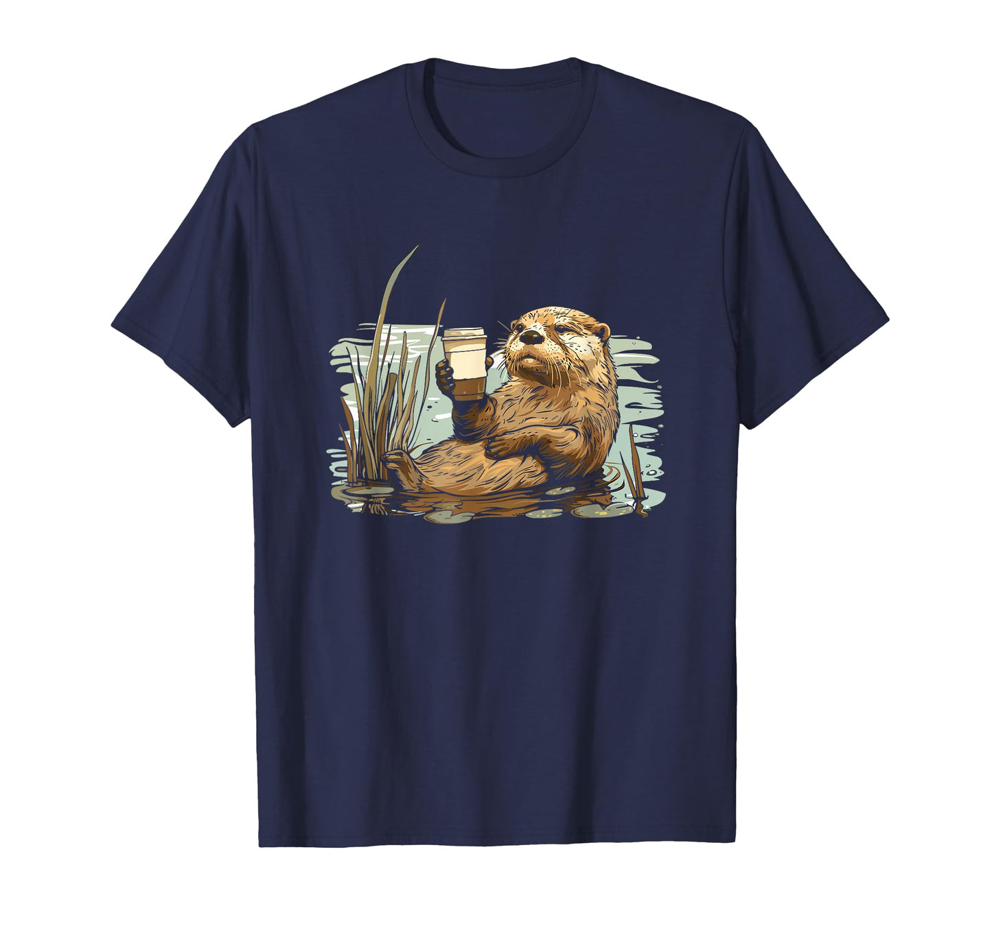 Sea Otter Coffee Rodent Gnawers - River Sea Otter T-Shirt