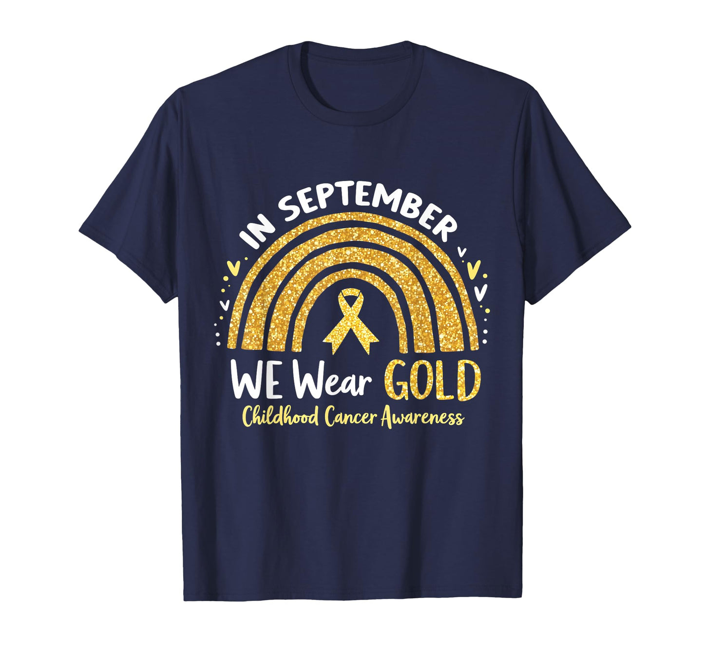 in September We Wear Yellow Childhood Cancer Awareness T-Shirt