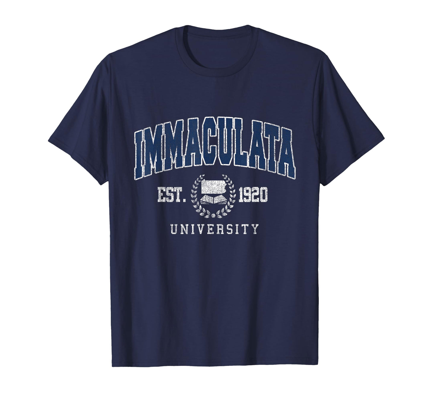 Immaculata Arch Vintage Athletic Sports Tee for Men Women T-Shirt
