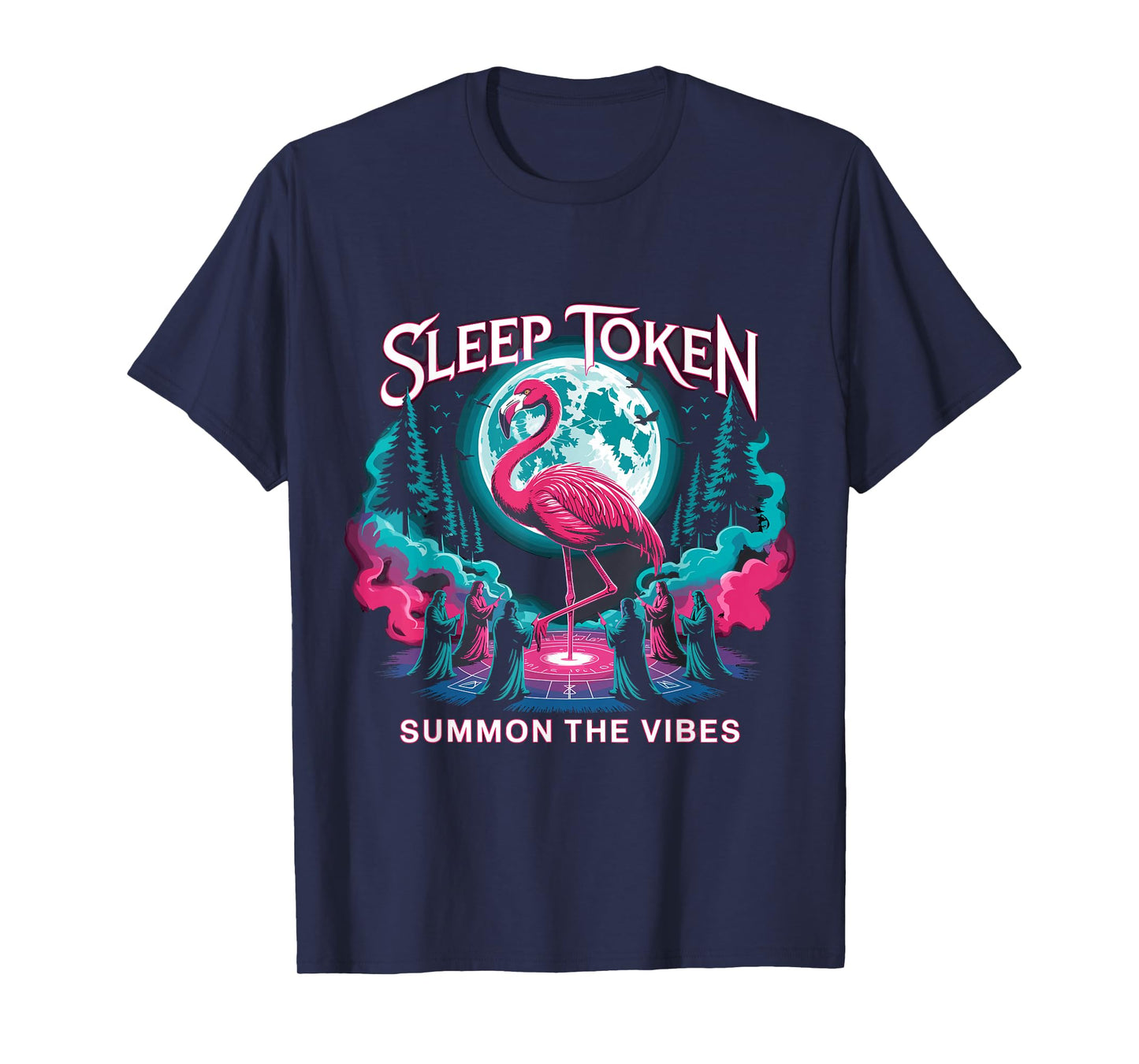 Flamingo Ritual Sleep Token Aesthetic Moon Vibe T-Shirt