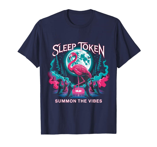 Flamingo Ritual Sleep Token Aesthetic Moon Vibe T-Shirt