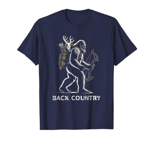 Fife Life Bigfoot Sasquatch Back Country Bow Hunting Hunter T-Shirt