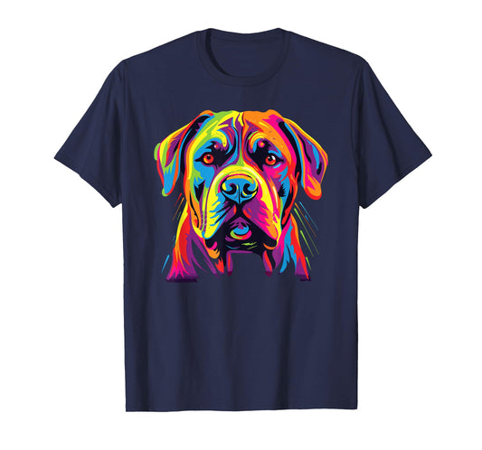 Watercolor Colorful Boerboel Dog Men Women Kids T-Shirt