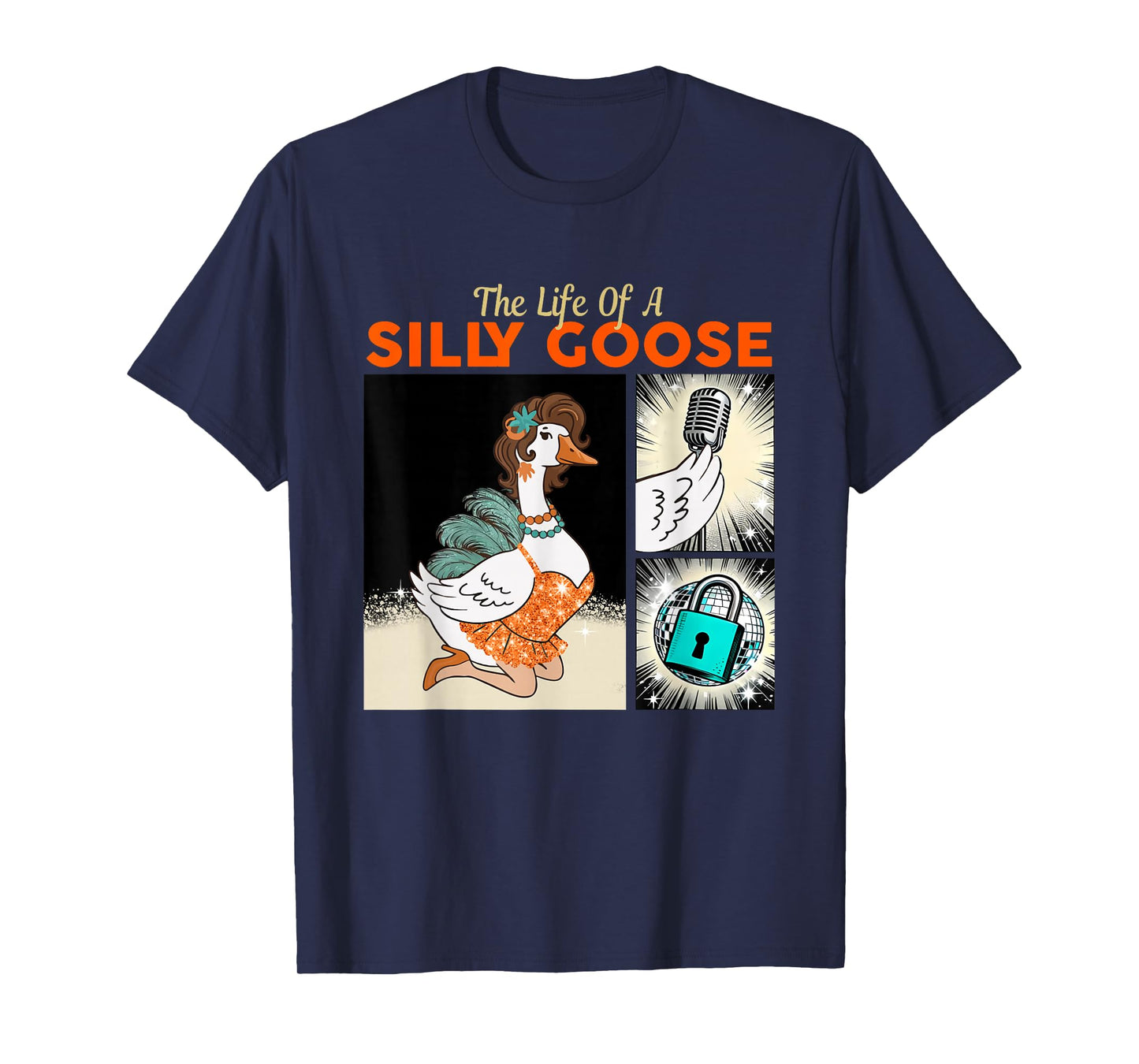 Funny Goose Meme Show Girl Tee The Life of a Silly Goose T-Shirt