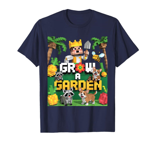 Grow a Garden – Pixel Animal Farm Adventure T-Shirt