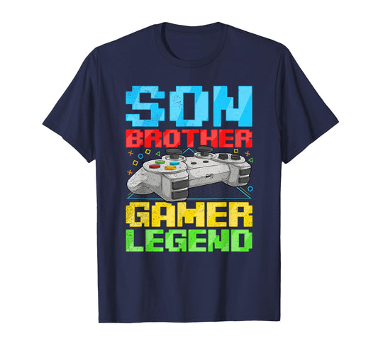 Funny Gamer Vintage Video Games For Boys Brother Son T-Shirt