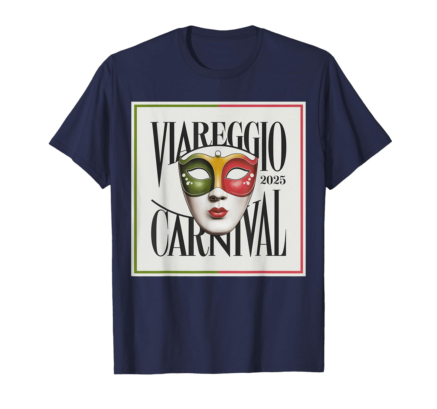 Viareggio Carnival Lively masks and festive spirit T-Shirt