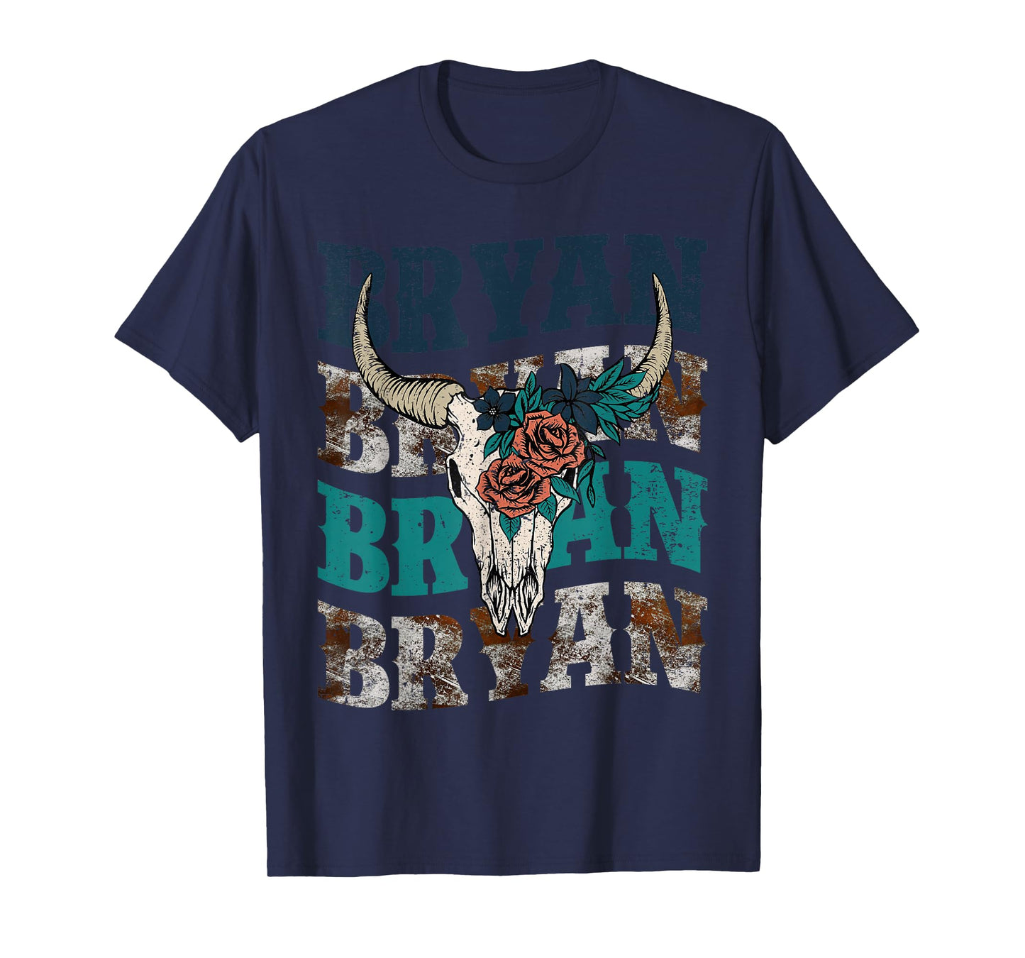 Vintage Bryan Bull-Skull Western Deserts Bryan T-Shirt