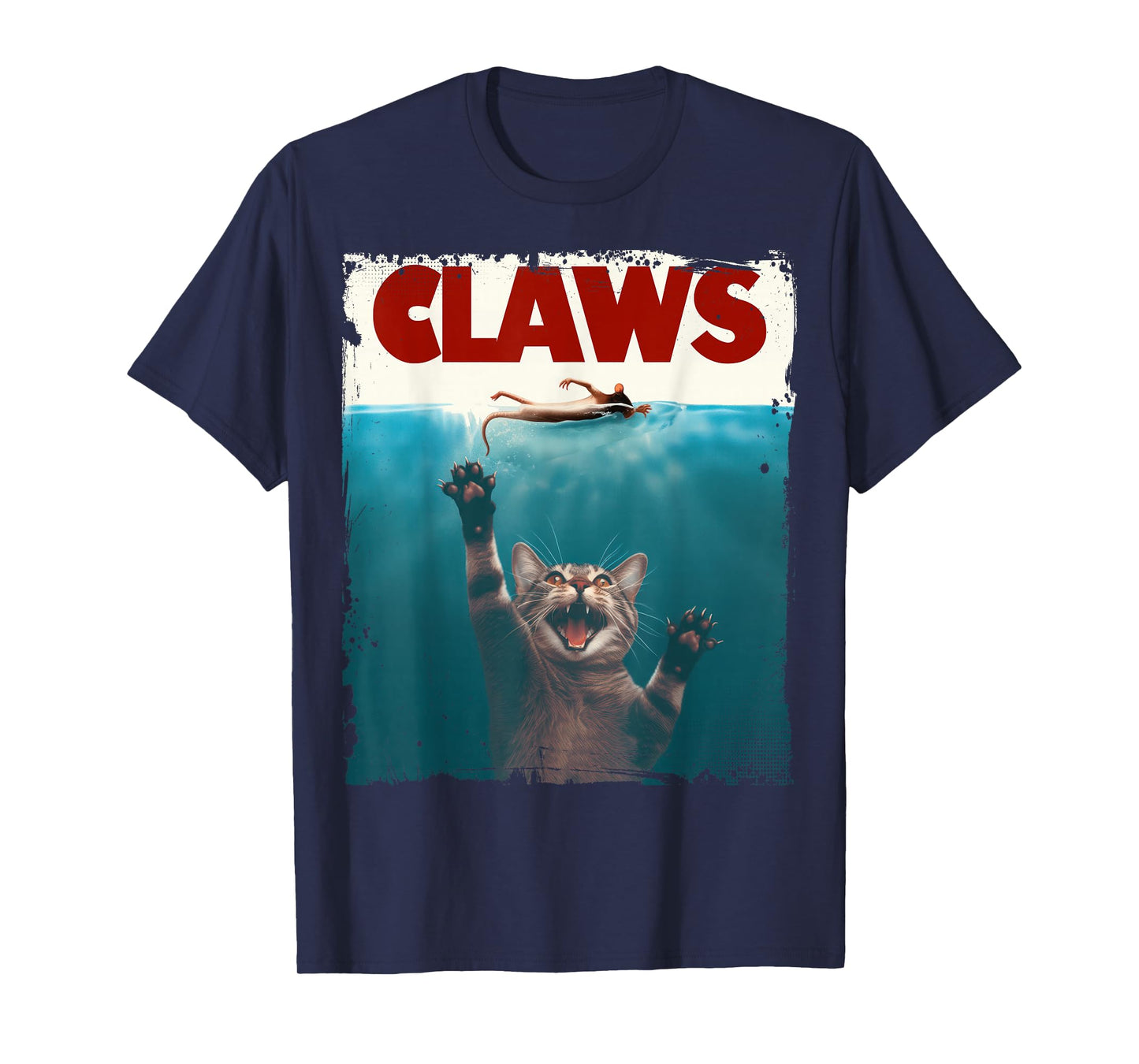 Claws Funny Cat I Love Cat Paws Cat Parody Animal Lover T-Shirt