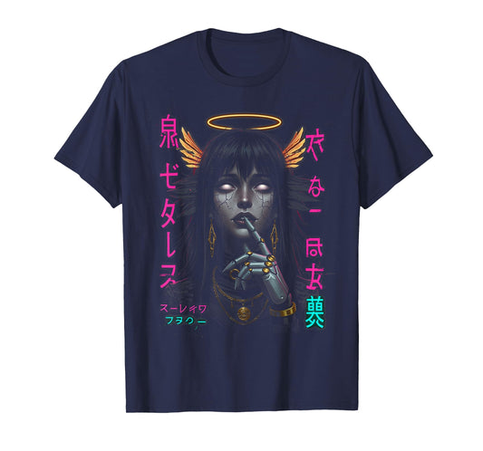 Japanese Aesthetic Streetwear Cyberpunk Anime Manga Techwear T-Shirt