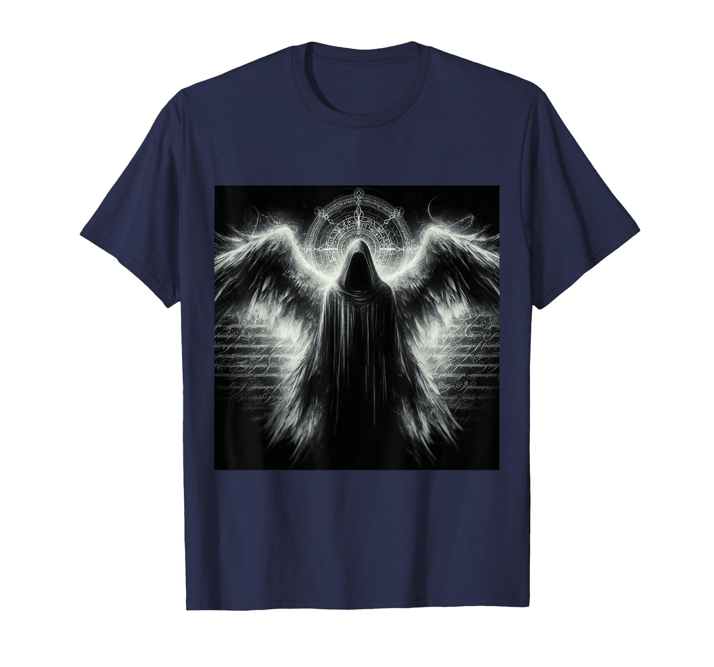 Archangel Azrael Religious Dark Fantasy Art Angelic Design T-Shirt