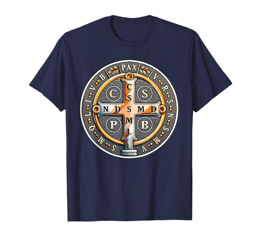 Catholic Saint Benedict Medal T-Shirt