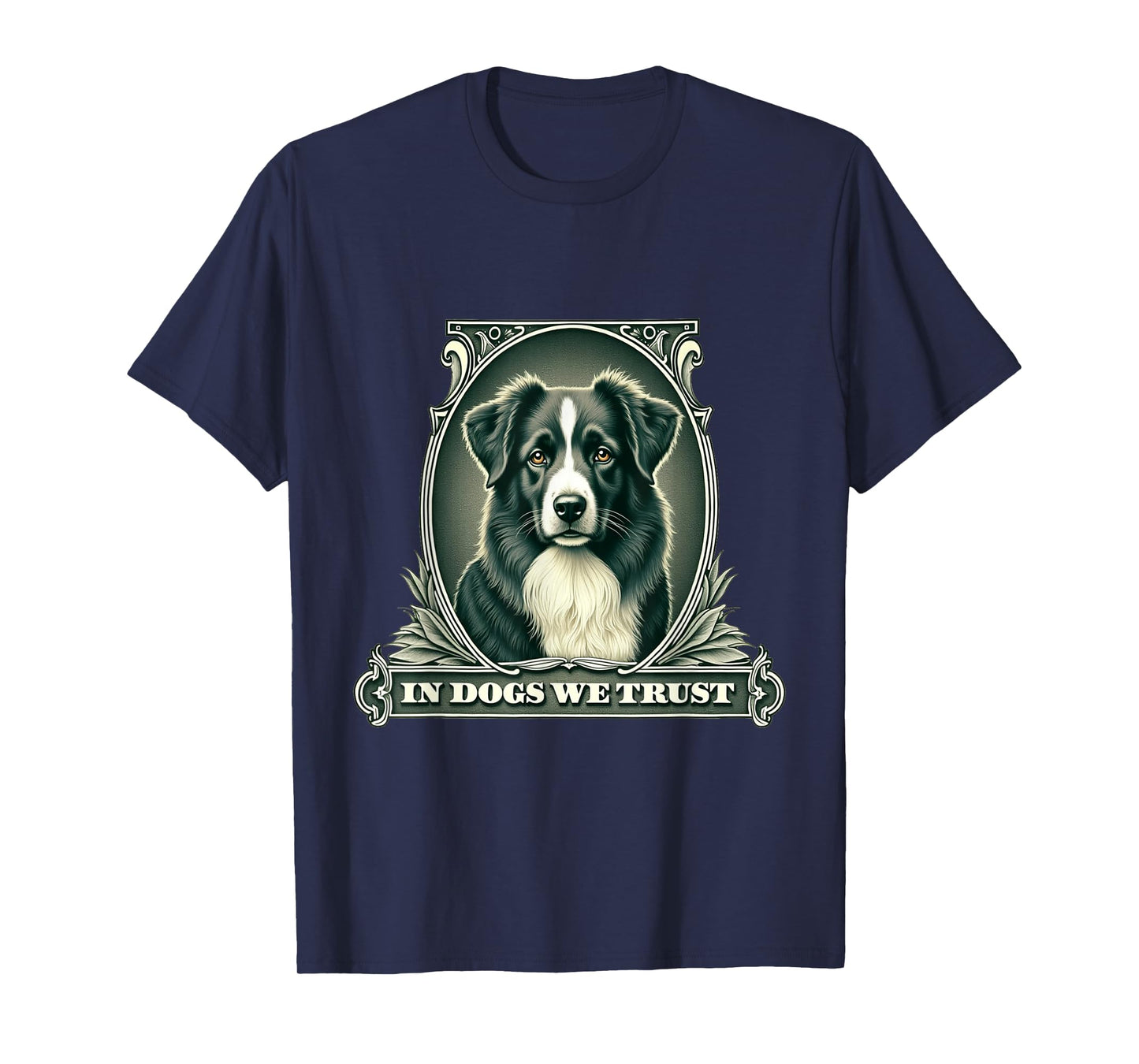 In Australian Shepherd We Trust Funny Vintage Aussie Dog T-Shirt