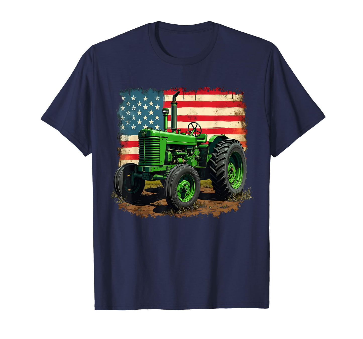 Agriculture Farm Tractor USA Flag tractor American farm USA T-Shirt