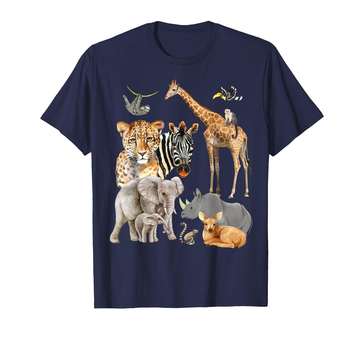 Wildlife Safari Party Animal Design T-Shirt