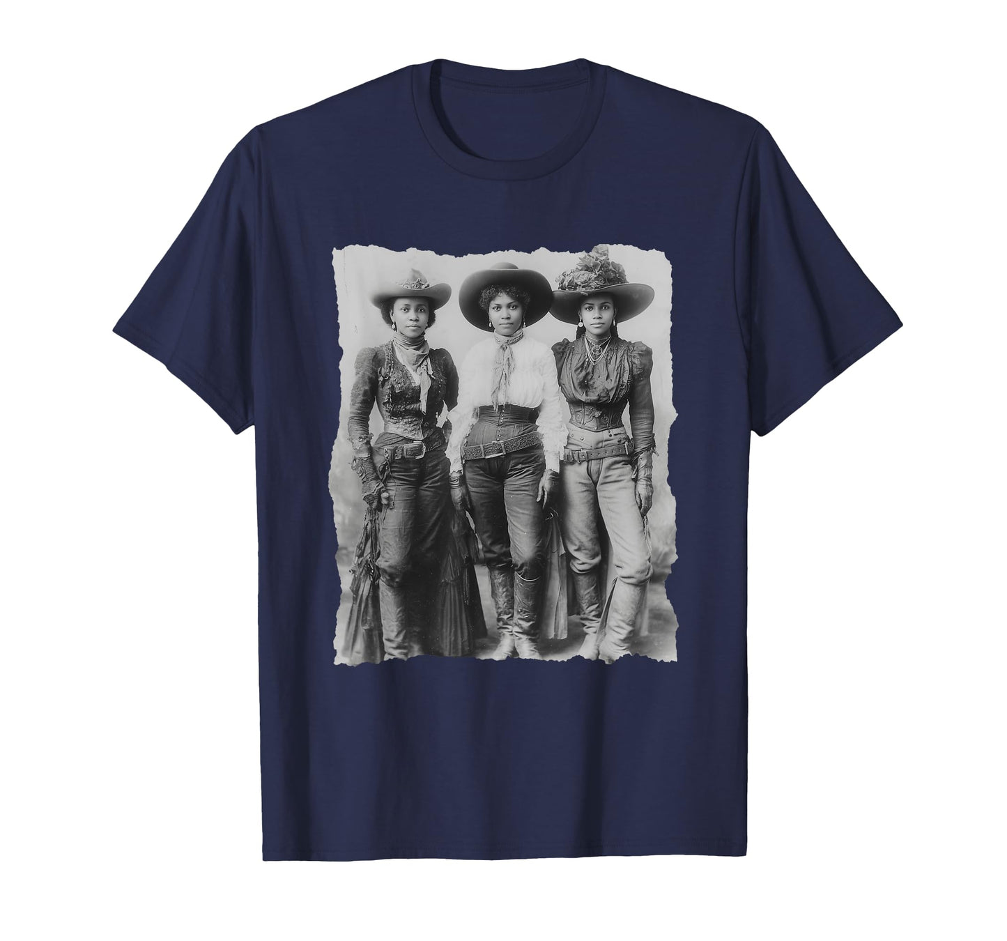 Black African American Cowgirl Western Country Texas Rodeo T-Shirt