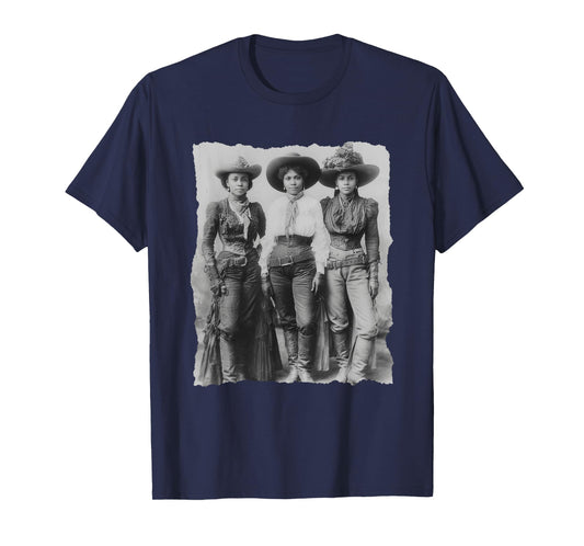 Black African American Cowgirl Western Country Texas Rodeo T-Shirt