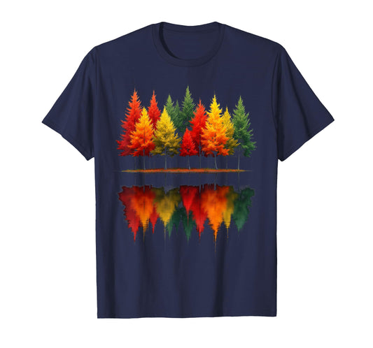 Outdoor Wildlife Abstract Nature Reflection Forest Trees T-Shirt