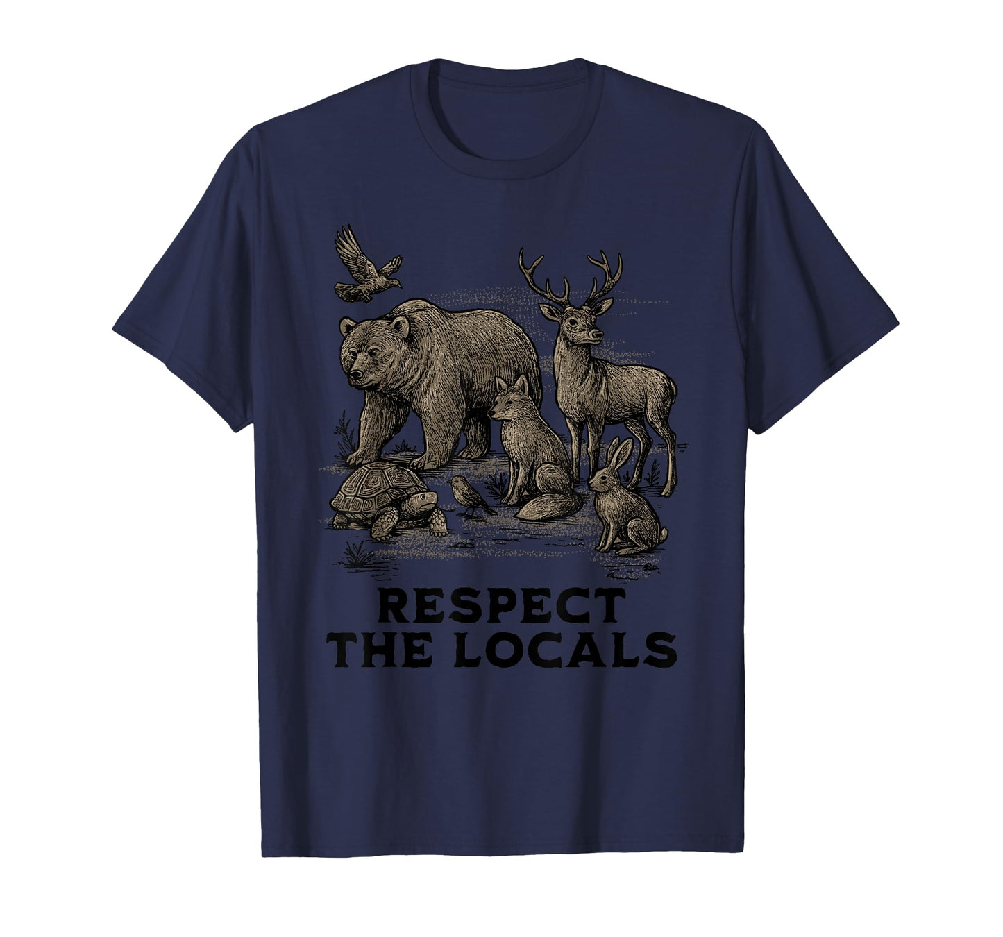 Respect Local Animals Nature Wildlife Conservation Animal T-Shirt