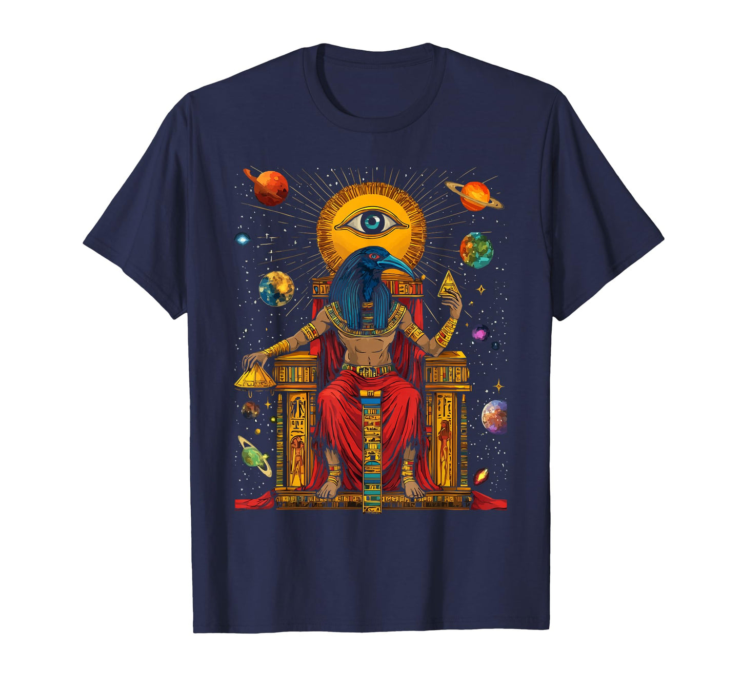 Thoth Egyptian God Egyptian Mythology Pyramid Ancient Egypt T-Shirt