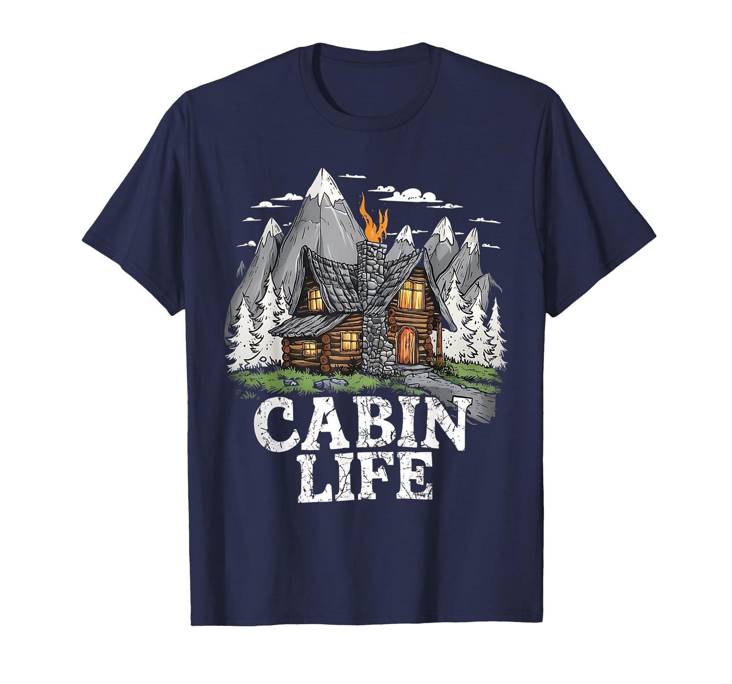 Logged Out Funny Log Cabin Life Mountain Ourdoor Camping T-Shirt