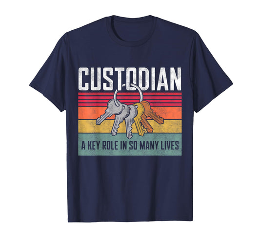 School Custodian Appreciation Day Janitor Keys For Men Women T-Shirt
