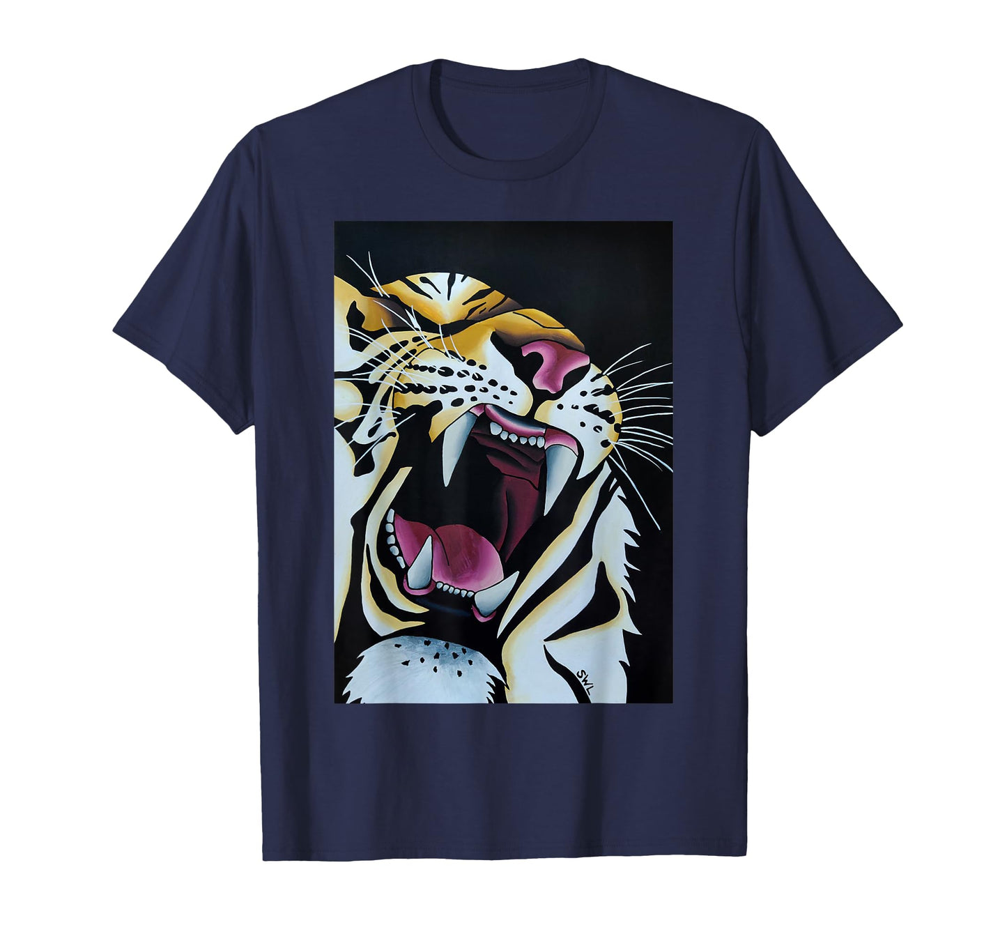 Tiger Art Wildlife Roar Graphic for Bold Tiger Decor Style T-Shirt