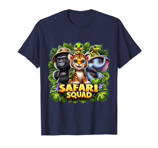 Wildlife Team Safari Squad Animals Wildlife Zoo Sunset T-Shirt