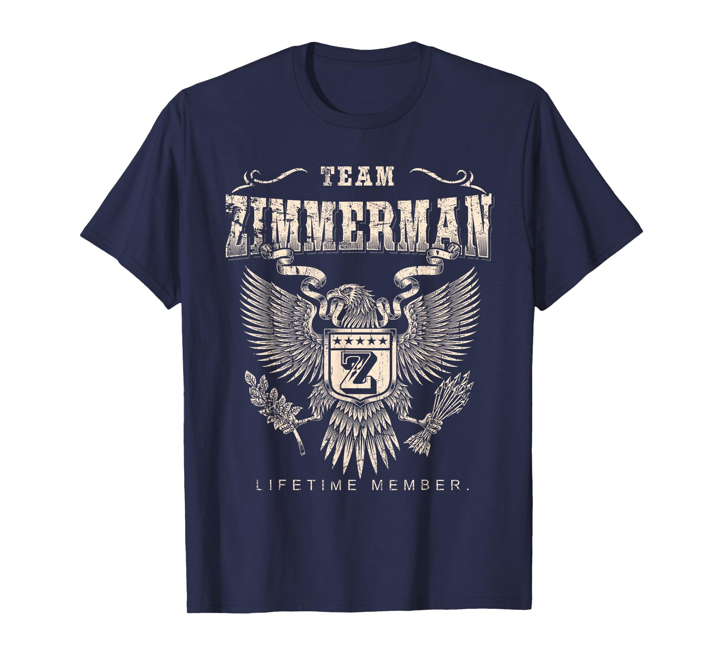 Team Zimmerman Family Name Lifetime Member T-Shirt