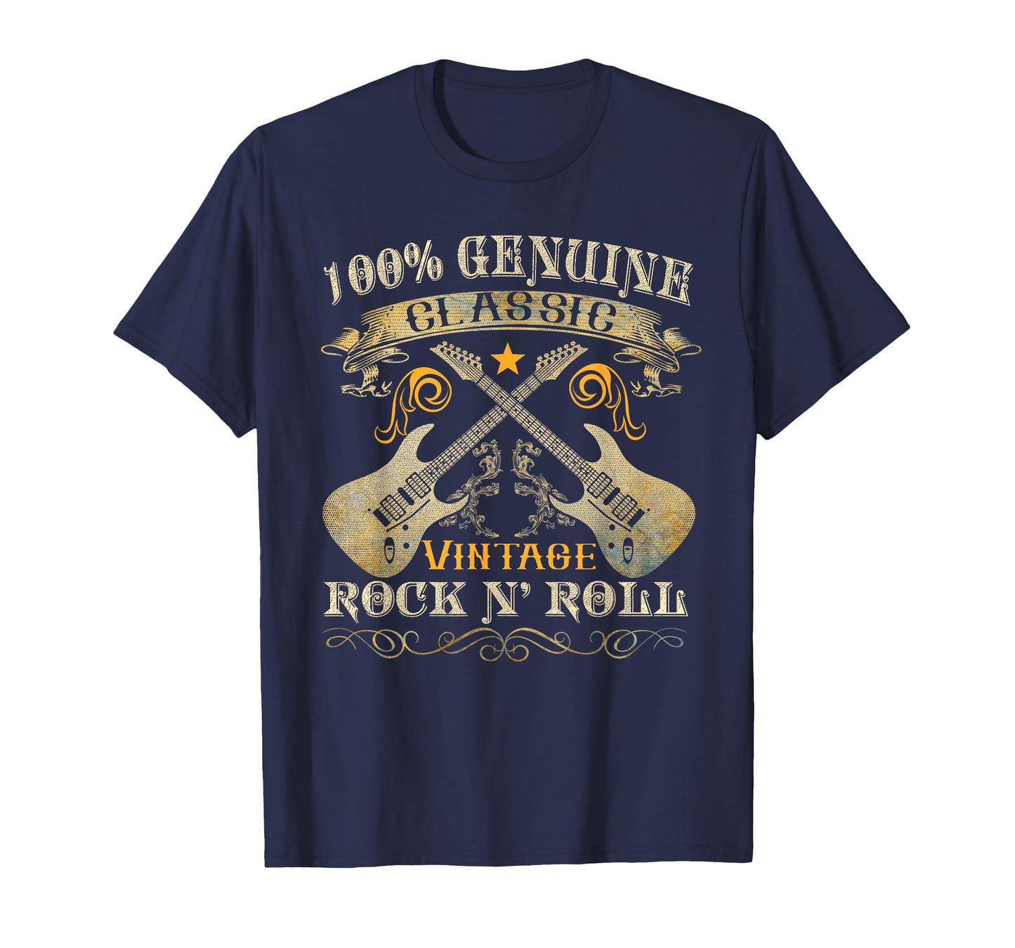 Classic Vintage Rock 'n Roll Music Guitars Gifts T-Shirt