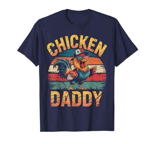 Chicken Daddy Funny Farmer For Men T-Shirt