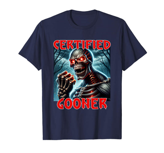 Certified Gooner I Paused My Gooning Sesh To Be Here Cringe T-Shirt